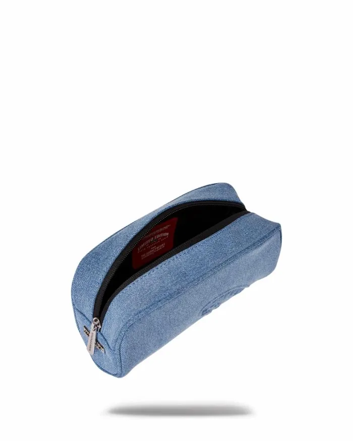 Bags SPRAYGROUND STONE WASHED SHARK PENCIL POUCH