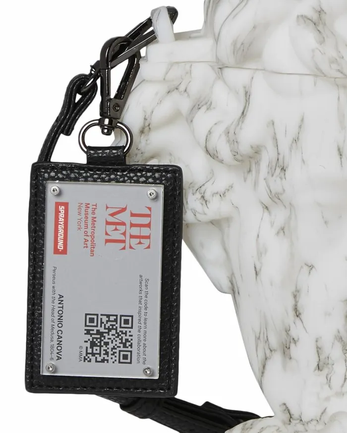 Bags SPRAYGROUND THE MET CANOVA MEDUSA HANDBAG MARBLE