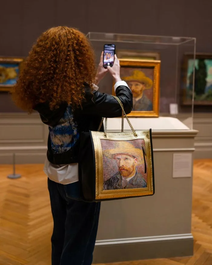 Bags SPRAYGROUND THE MET VAN GOGH FRAMED SELFPORTRAIT TOTE
