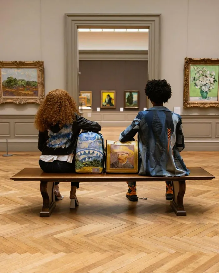 Bags SPRAYGROUND THE MET VAN GOGH FRAMED SELFPORTRAIT TOTE