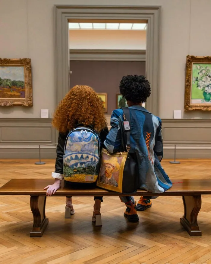 Bags SPRAYGROUND THE MET VAN GOGH FRAMED SELFPORTRAIT TOTE