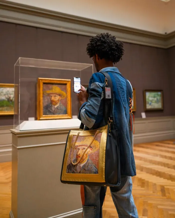 Bags SPRAYGROUND THE MET VAN GOGH FRAMED SELFPORTRAIT TOTE