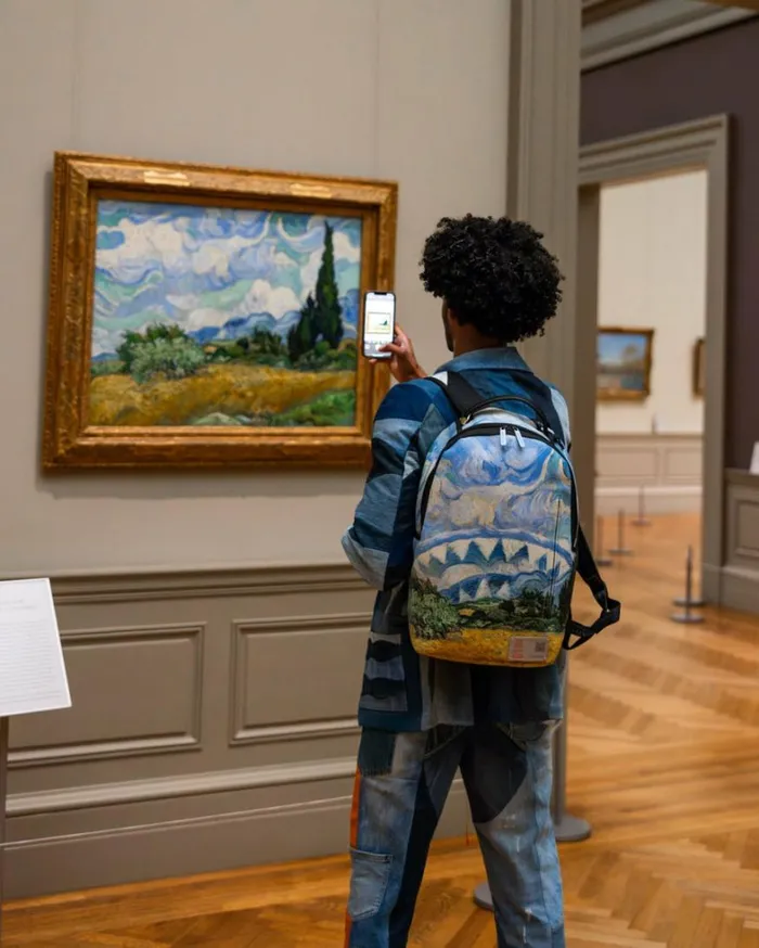 Bags SPRAYGROUND THE MET VAN GOGH WHEAT FIELD WITH CYPRESSES BACKPACK