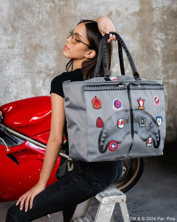 Bags SPRAYGROUND TOP GUN FLIGHT CREW OFFICIAL COLLAB PILOT TOTE