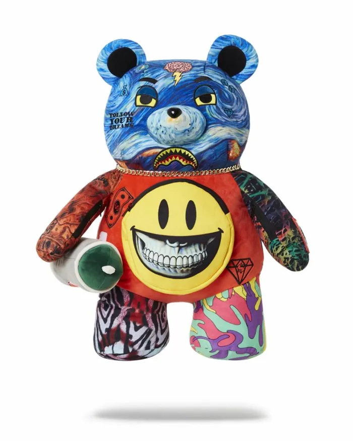 Bags SPRAYGROUND VILLAIN MONEY BEAR TEDDYBEAR RON ENGLISH EDITION BACKPACK