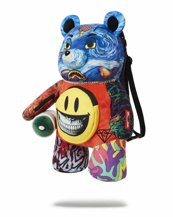 Bags SPRAYGROUND VILLAIN MONEY BEAR TEDDYBEAR RON ENGLISH EDITION BACKPACK