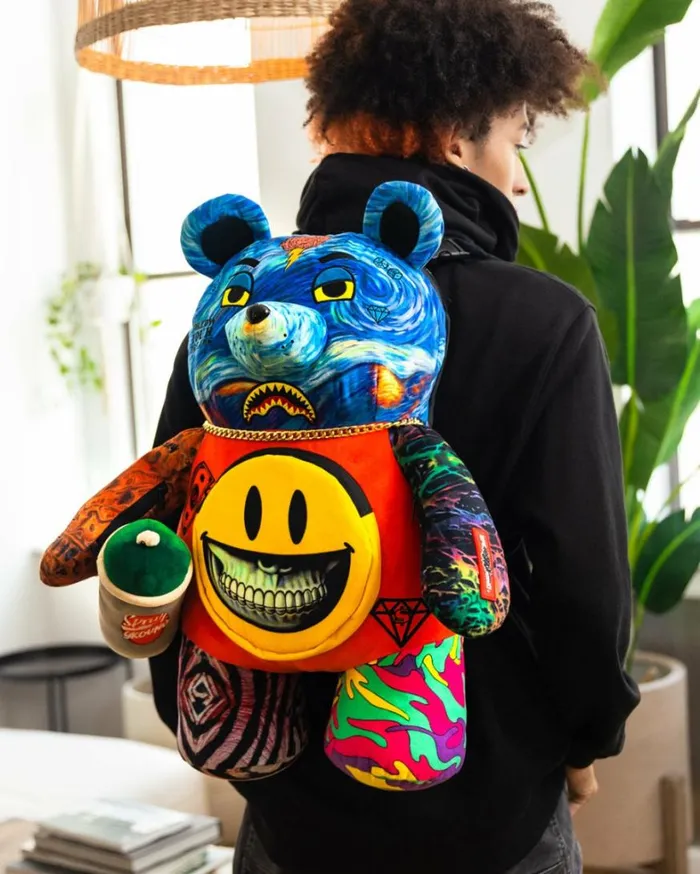 Bags SPRAYGROUND VILLAIN MONEY BEAR TEDDYBEAR RON ENGLISH EDITION BACKPACK
