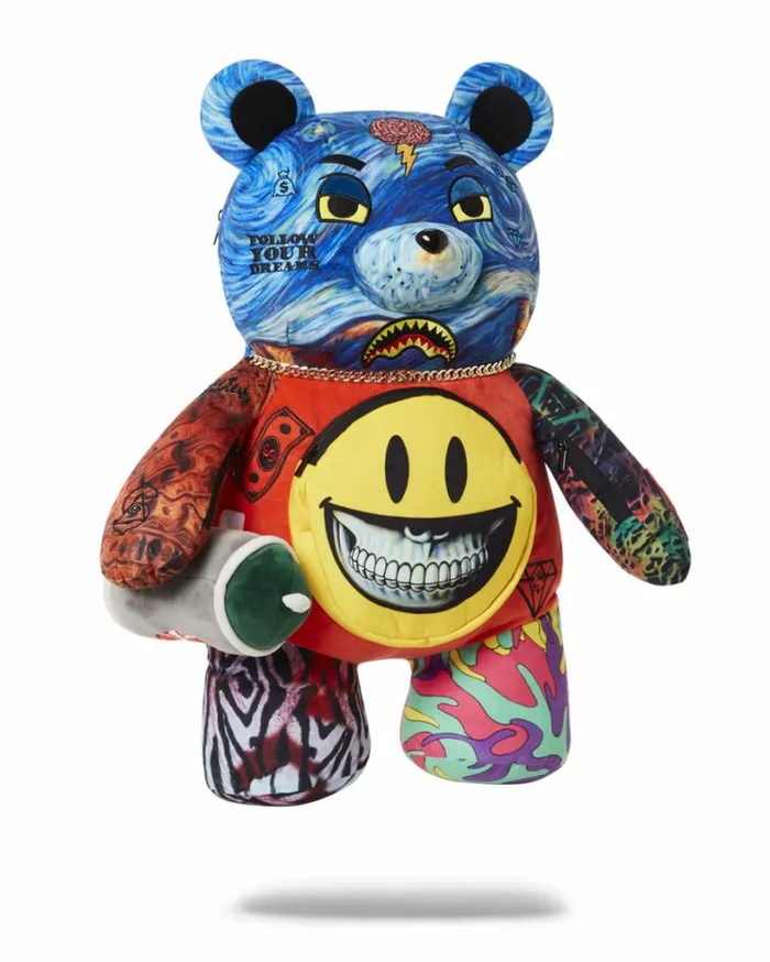 Bags SPRAYGROUND VILLAIN MONEY BEAR TEDDYBEAR RON ENGLISH EDITION BACKPACK