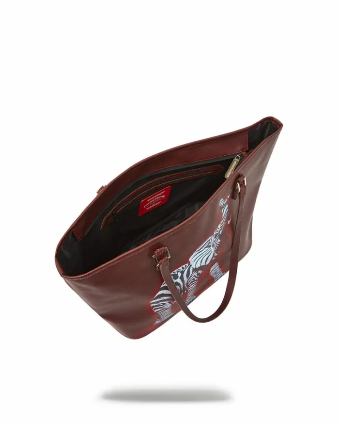 Bags SPRAYGROUND ZEBRA ELEPHANT RON ENGLISH COLLAB TOTE