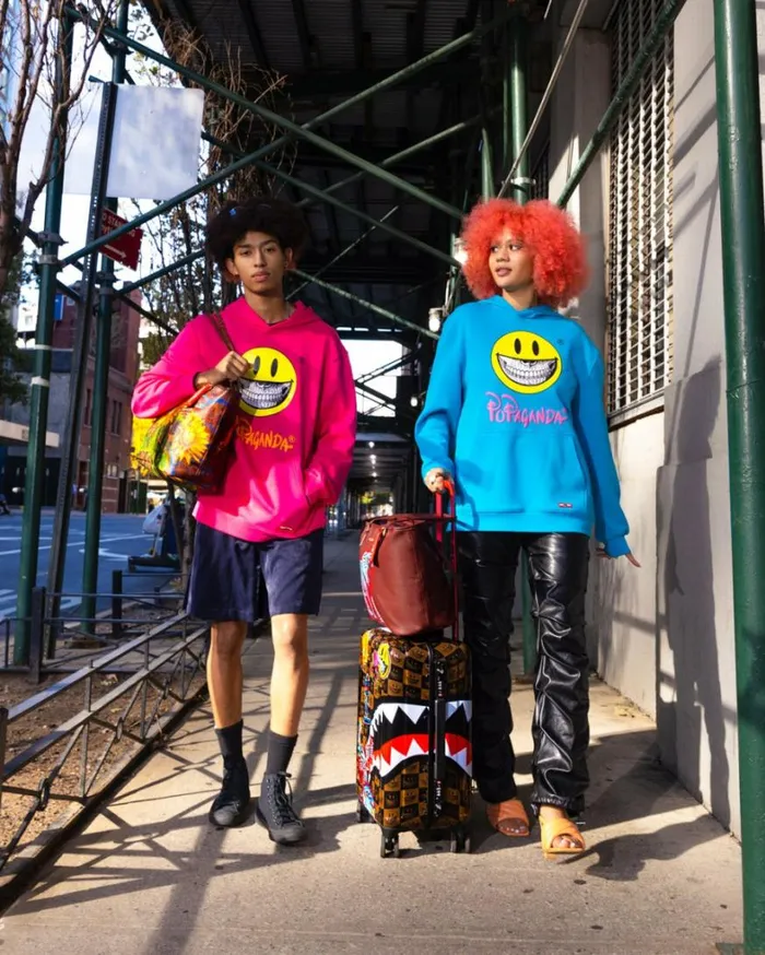 Bags SPRAYGROUND ZEBRA ELEPHANT RON ENGLISH COLLAB TOTE