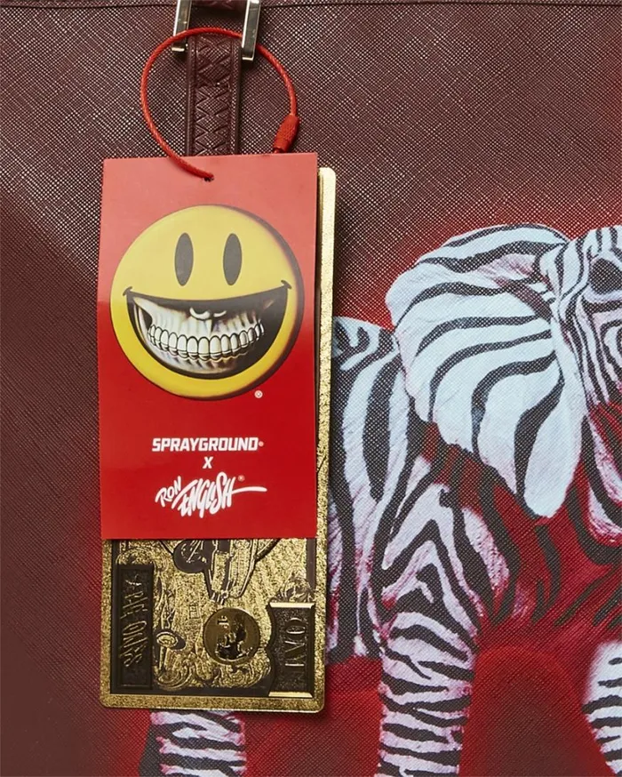 Bags SPRAYGROUND ZEBRA ELEPHANT RON ENGLISH COLLAB TOTE