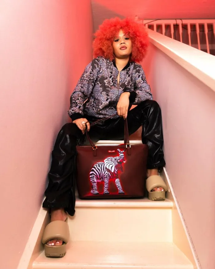Bags SPRAYGROUND ZEBRA ELEPHANT RON ENGLISH COLLAB TOTE