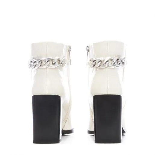 Bailie Cream Patent Mocc Croc Women Moda In Pelle Ankle Boots Bailie Cream Patent Mocc Croc Women Moda In Pelle Ankle Boots
