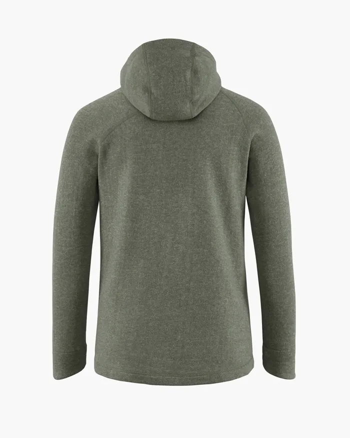 Balder Hoodie Wool MidLayer Dusty Green Women Klttermusen Fleeces and Sweaters