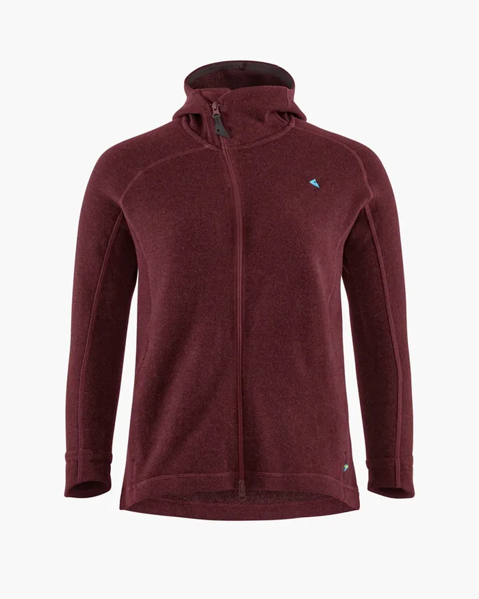Balder Hoodie Wool MidLayer Sorrel Red Women Klttermusen Fleeces and Sweaters Balder Hoodie Wool MidLayer Sorrel Red Women Klttermusen Fleeces and Sweaters