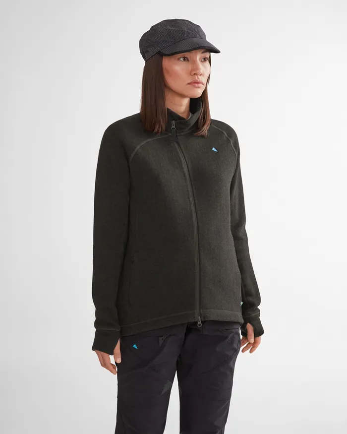 Balder Thermal MidLayer Charcoal Women Klttermusen Fleeces and Sweaters