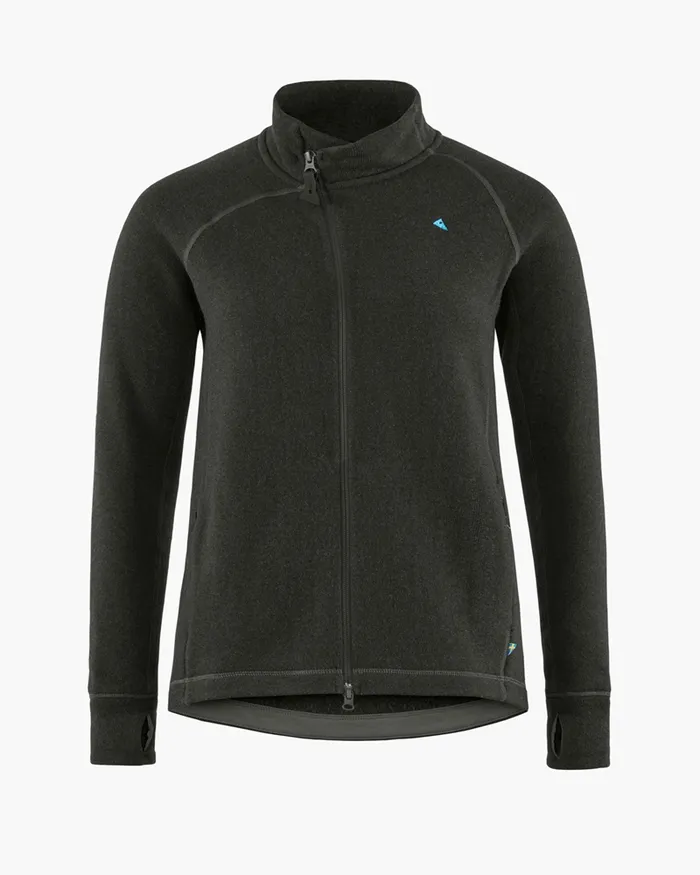 Balder Thermal MidLayer Charcoal Women Klttermusen Fleeces and Sweaters