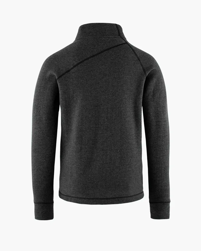 Balder Zip Thermal MidLayer Charcoal Men Klttermusen Fleeces and Sweaters