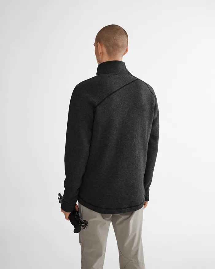 Balder Zip Thermal MidLayer Charcoal Men Klttermusen Fleeces and Sweaters