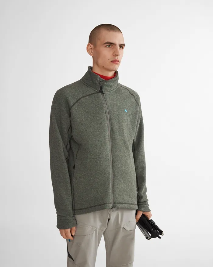 Balder Zip Thermal MidLayer Juniper Green Men Klttermusen Fleeces and Sweaters