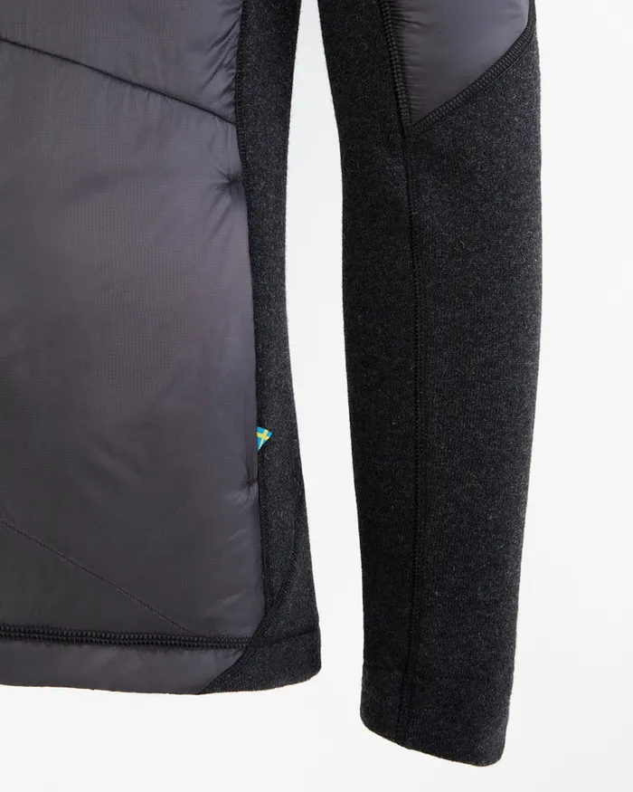 Balderin Windblocking Wool Jacket Raven Men Klttermusen Down and Insulated Jackets