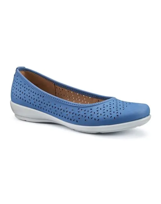 Ballet Pumps Women Hotter Livvy II Shoes Elemental Blue