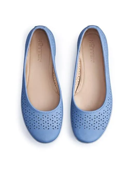 Ballet Pumps Women Hotter Livvy II Shoes Elemental Blue