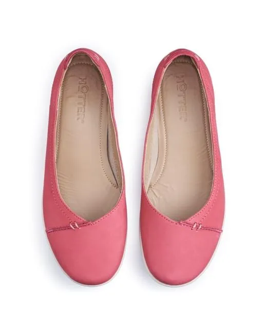 Ballet Pumps Women Hotter Robyn II Shoes Bright Pink
