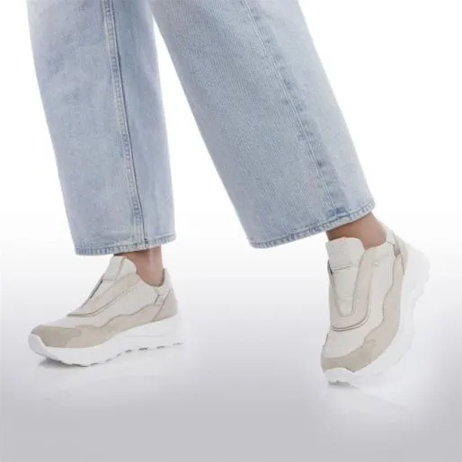 Bamba Off White Leather Women Moda In Pelle SlipOn Trainers Bamba Off White Leather Women Moda In Pelle SlipOn Trainers