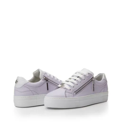 Beania Lilac Leather Women Moda In Pelle Casual Trainers Beania Lilac Leather Women Moda In Pelle Casual Trainers