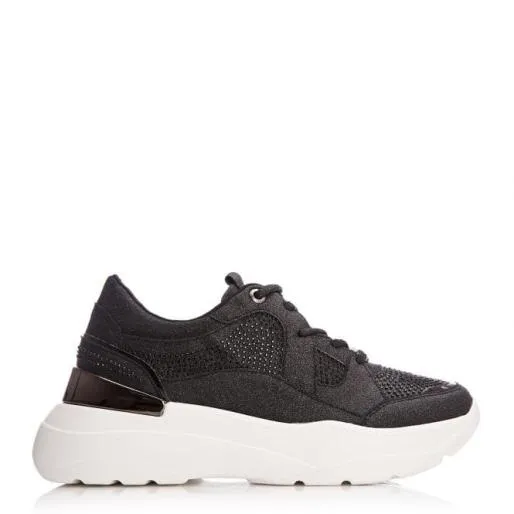 Beaut Black Textile Women Moda In Pelle Casual Shoes And Trainers Beaut Black Textile Women Moda In Pelle Casual Shoes And Trainers