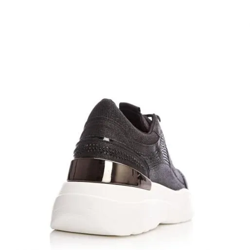 Beaut Black Textile Women Moda In Pelle Casual Shoes And Trainers Beaut Black Textile Women Moda In Pelle Casual Shoes And Trainers
