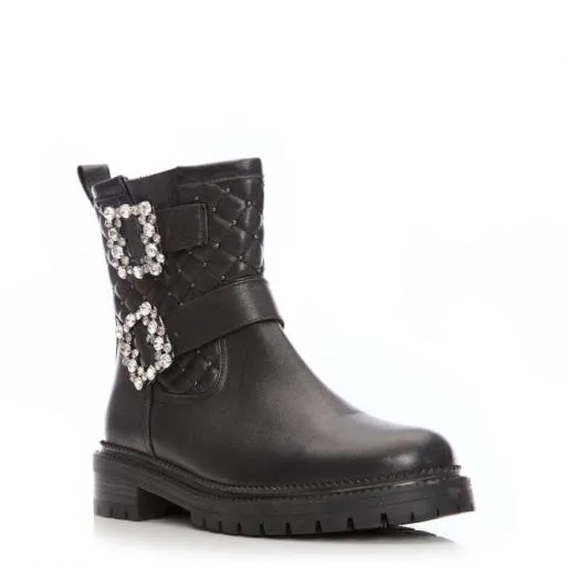 Bellie Black Leather Women Moda In Pelle Ankle Boots Bellie Black Leather Women Moda In Pelle Ankle Boots