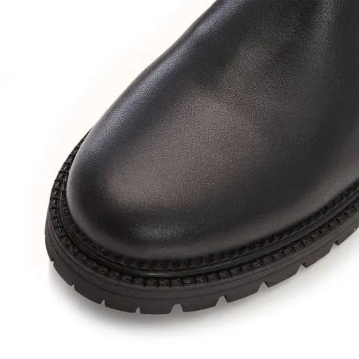 Bellie Black Leather Women Moda In Pelle Ankle Boots Bellie Black Leather Women Moda In Pelle Ankle Boots