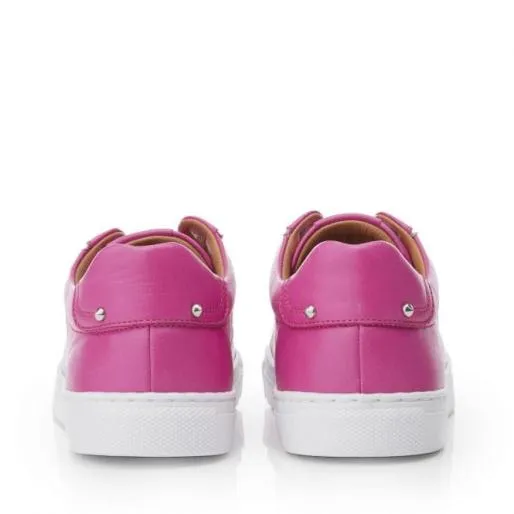 Bencina Pink Leather Women Moda In Pelle Casual Trainers Bencina Pink Leather Women Moda In Pelle Casual Trainers
