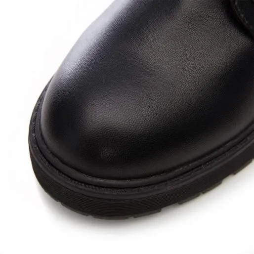 Benetcha Black Porvair Women Moda In Pelle Ankle Boots