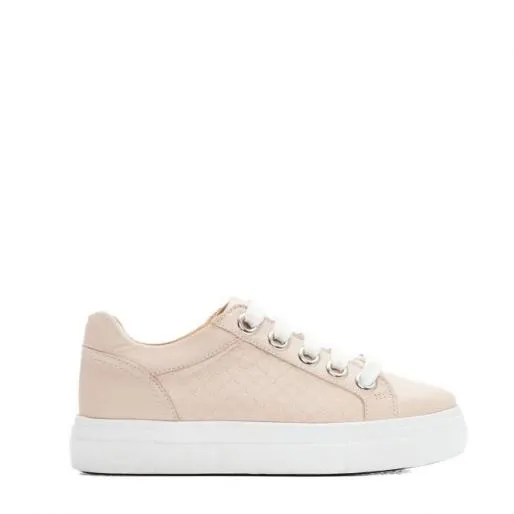 Berellie Cameo Leather Women Moda In Pelle Platform Trainers