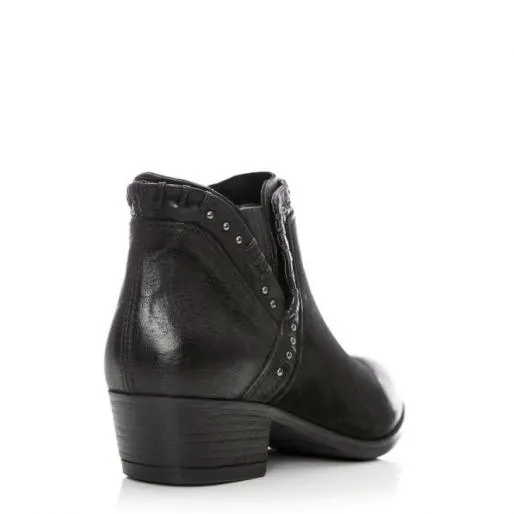 Beretia Black Leather Women Moda In Pelle Leather Boots Beretia Black Leather Women Moda In Pelle Leather Boots
