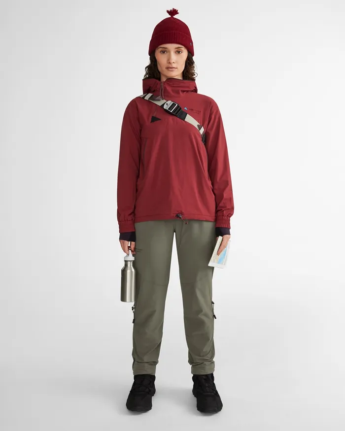 Bestla WindProtecting Anorak Burnt Russet Women Klttermusen Wind Resistant Jackets