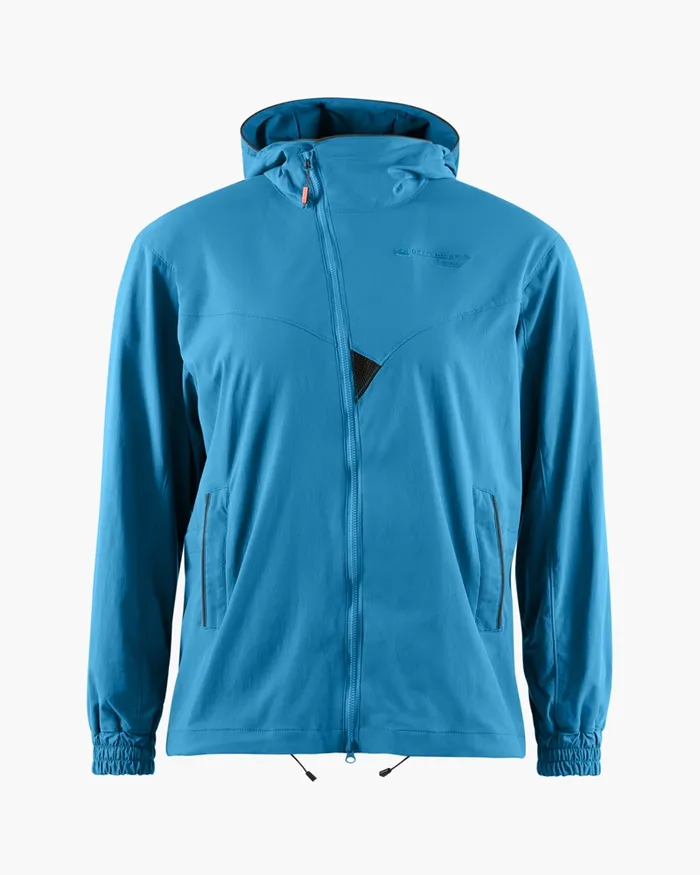Bestla Zip Hood Wind Jacket Blue Sapphire Women Klttermusen Down and Insulated Jackets