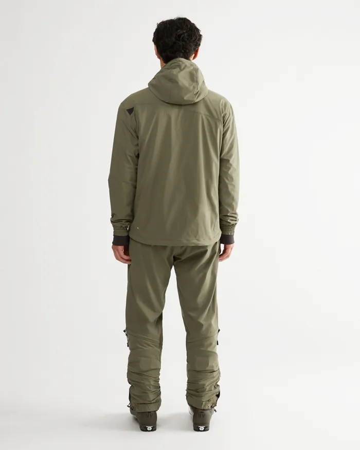 Bestla Zip Hood Wind Jacket Dusty Green Men Klttermusen Wind Resistant Jackets