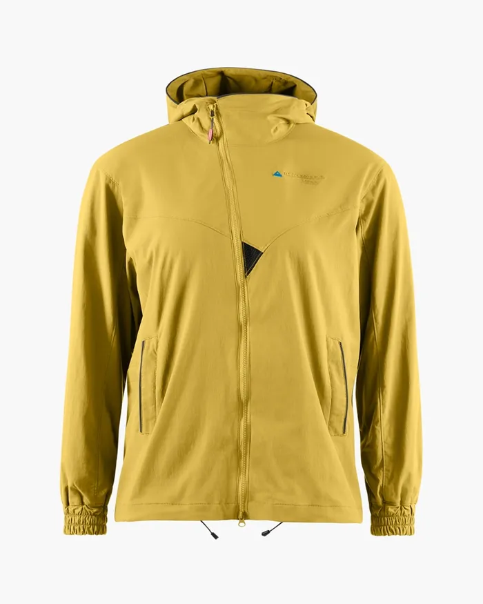 Bestla Zip Hood Wind Jacket Dusty Yellow Women Klttermusen Down and Insulated Jackets