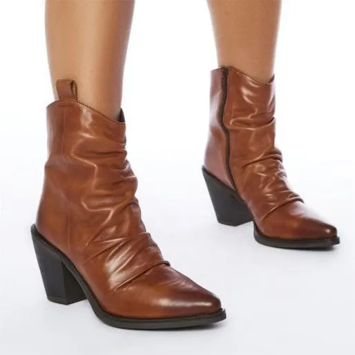 Betsie Tan Leather Women Moda In Pelle Ankle Boots Betsie Tan Leather Women Moda In Pelle Ankle Boots