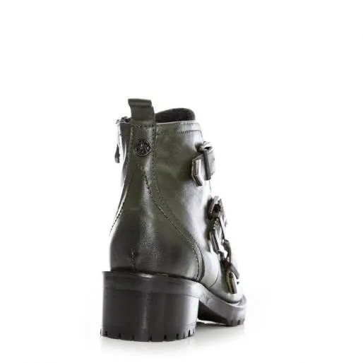 Bexxie Green Leather Women Moda In Pelle Ankle Boots Bexxie Green Leather Women Moda In Pelle Ankle Boots