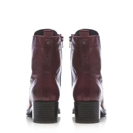 Bezzie Burgundy Leather Women Moda In Pelle Leather Boots Bezzie Burgundy Leather Women Moda In Pelle Leather Boots