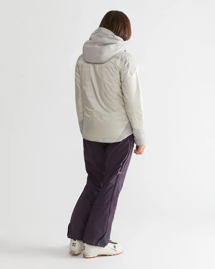 Bifrost Hooded Down Jacket Monkshood Blue Women Klttermusen Waterproof Jackets