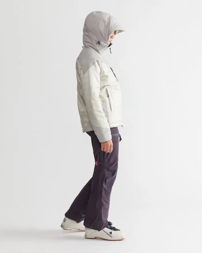 Bifrost Hooded Down Jacket True Red Women Klttermusen Waterproof Jackets