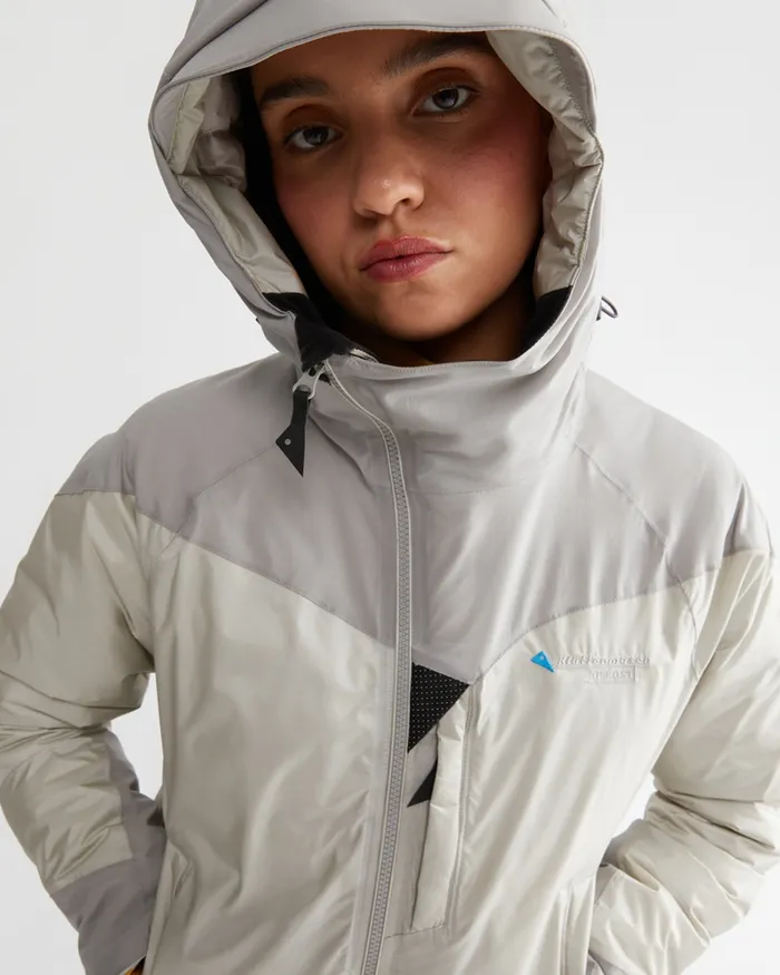 Bifrost Hooded Down Jacket True Red Women Klttermusen Waterproof Jackets