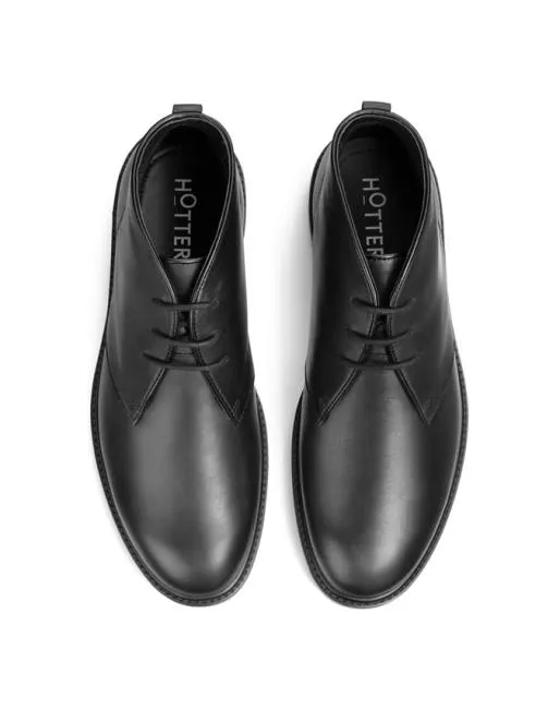 Black Shoes Mens Hotter Huxley Boots Black
