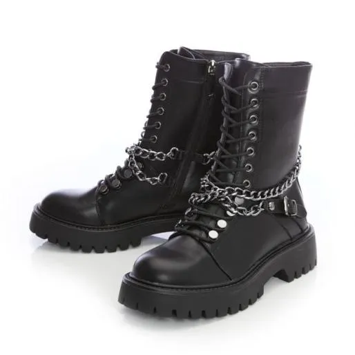 Blippie Black Porvair Women Moda In Pelle Black Boots Blippie Black Porvair Women Moda In Pelle Black Boots